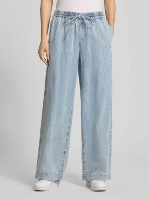 Jeansy z szerokimi nogawkami z czystej bawełny model 'GEGGO' Pieces