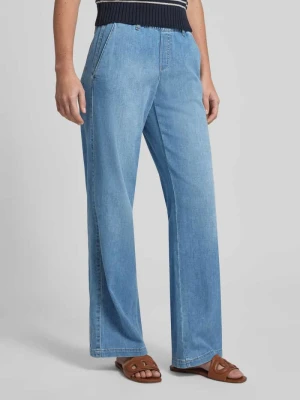 Jeansy z szerokimi nogawkami z elastycznym pasem BRAX