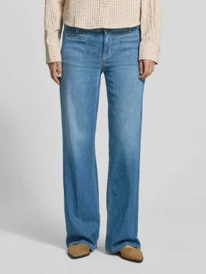 Jeansy z szerokimi nogawkami z mieszanki bawełny model 'TESS' CAMBIO