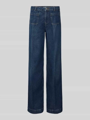 Jeansy z szerokimi nogawkami z nakładanymi kieszeniami REVIEW