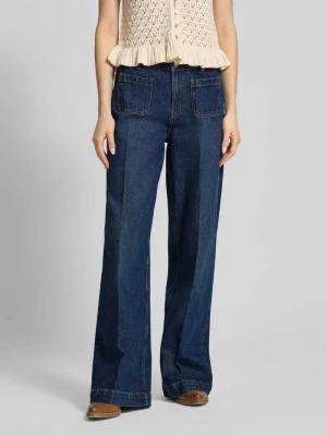 Jeansy z szerokimi nogawkami z nakładanymi kieszeniami REVIEW