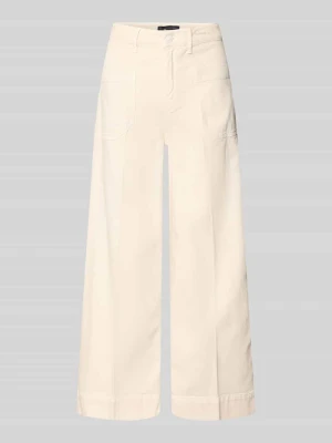 Jeansy z szerokimi nogawkami z naszywanymi kieszeniami model 'MIRU' RAFFAELLO ROSSI