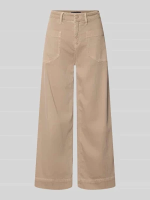 Jeansy z szerokimi nogawkami z naszywanymi kieszeniami model 'MIRU' RAFFAELLO ROSSI