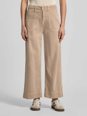 Jeansy z szerokimi nogawkami z naszywanymi kieszeniami model 'MIRU' RAFFAELLO ROSSI