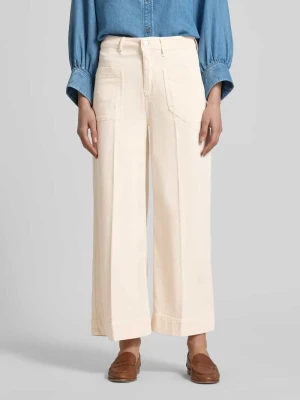 Jeansy z szerokimi nogawkami z naszywanymi kieszeniami model 'MIRU' RAFFAELLO ROSSI