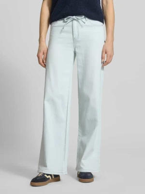 Jeansy z szerokimi nogawkami z wiązanym paskiem Buena Vista