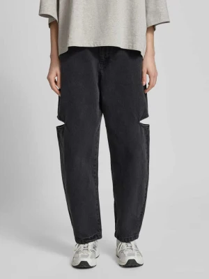 Jeansy z szerokimi nogawkami z wycięciem Karo Kauer