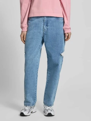 Jeansy z szerokimi nogawkami z wycięciem Karo Kauer