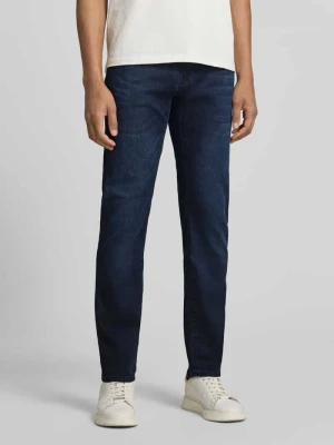 Jeansy o kroju regular fit z wpuszczanymi kieszeniami model 'Lyon' Pierre Cardin