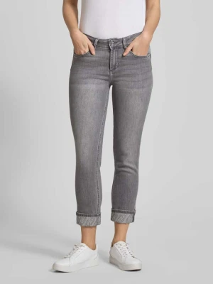 Jeansy z wpuszczanymi kieszeniami model ‘MONROE’ Liu Jo White