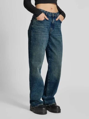 Jeansy z wysokim stanem o kroju baggy fit z mieszanki bawełny model ‘JOSIE’ Noisy May