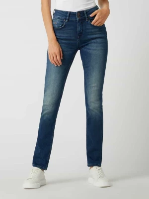 Jeansy z wysokim stanem o kroju curved slim fit z dodatkiem streczu model ‘Caro’ Garcia