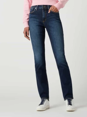 Jeansy z wysokim stanem o kroju curvy fit z dodatkiem streczu model ‘Avery’ Silver Jeans