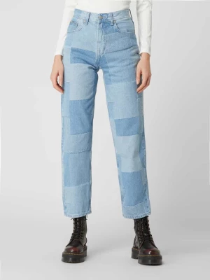 Jeansy z wysokim stanem o kroju relaxed fit z bawełny model ‘Dover’ Pepe Jeans