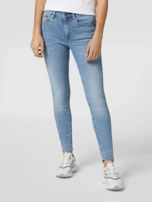 Jeansy z wysokim stanem o kroju skinny fit z dodatkiem streczu model ‘3301’ G-Star Raw