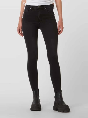 Jeansy z wysokim stanem o kroju skinny fit z dodatkiem streczu model ‘Ania’ YOUNG POETS SOCIETY