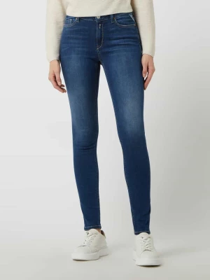 Jeansy z wysokim stanem o kroju skinny fit z dodatkiem streczu model ‘Luzien’ Replay
