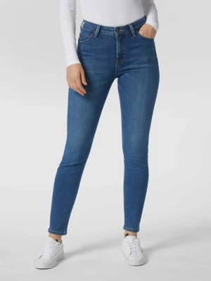 Jeansy z wysokim stanem o kroju skinny fit z dodatkiem streczu model ‘Scarlett’ Lee