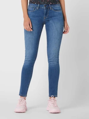 Jeansy z wysokim stanem o kroju skinny fit z dodatkiem streczu model ‘Soho’ Pepe Jeans