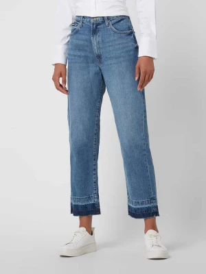 Jeansy z wysokim stanem o kroju straight fit z bawełny model ‘Kent’ DKNY Jeans