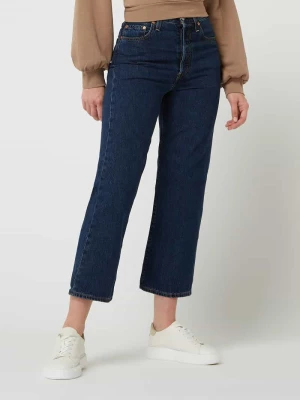 Jeansy z wysokim stanem o kroju straight fit z mieszanki bawełny i lyocellu model ‘Ribcage’ Levi's®