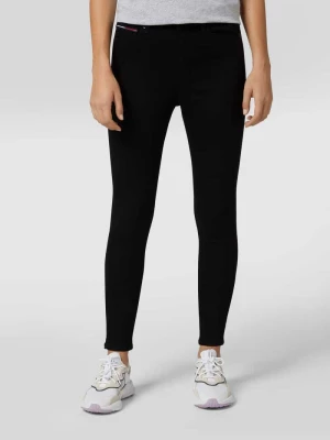 Jeansy z wysokim stanem o kroju super skinny fit z dodatkiem streczu model ‘Sylvia’ Tommy Jeans