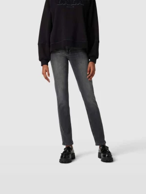 Jeansy z wysokim stanem w kroju skinny fit Anine Bing Ciemnoszary