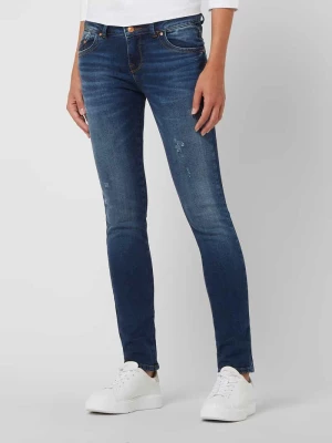 Jeansy ze średnim stanem o kroju super slim fit z dodatkiem streczu model ‘Molly M’ LTB