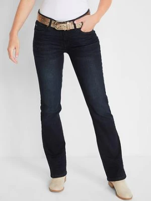Jeansy ze stretchem o kroju bootcut, mid waist bonprix