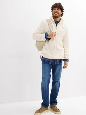 Jeansy ze stretchem, regular fit, straight bonprix