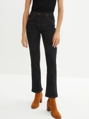 Jeansy ze stretchem straight, mid waist bonprix