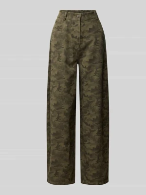 Jeansy ze wzorem moro model 'Haven' NEO NOIR Khaki