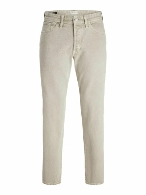 Jeansy ze zwężanymi nogawkami Jack&Jones beżowy