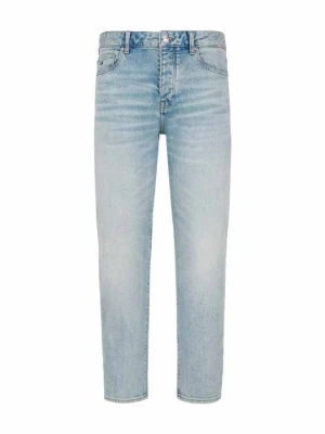 Jeansy Zwężane Armani Exchange jasnoniebieski denim