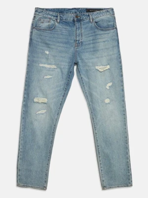 Jeansy Zwężane Armani Exchange niebieski denim