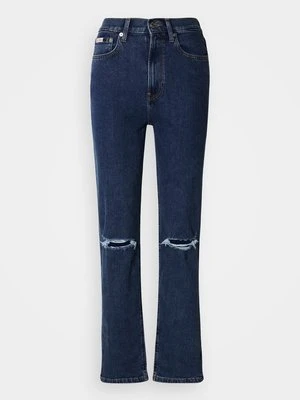 Jeansy Zwężane Calvin Klein Jeans ciemnoniebieski