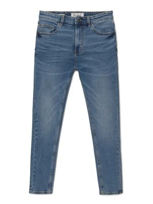 Jeansy Zwężane PULL&BEAR niebieski