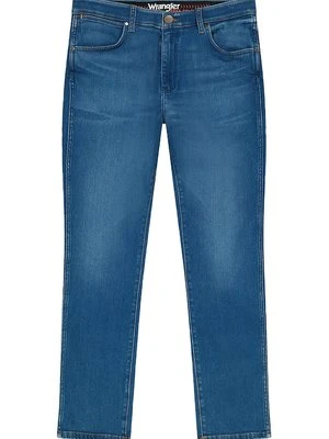 Jeansy Zwężane Wrangler niebieski denim