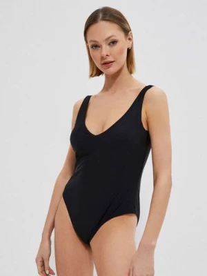 Jednoczęściowy strój kąpielowy damski - czarny Moodo
