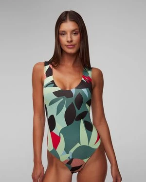 Jednoczęściowy Strój Kąpielowy Nike Swim Nike Jungle Floral Keyhole Back