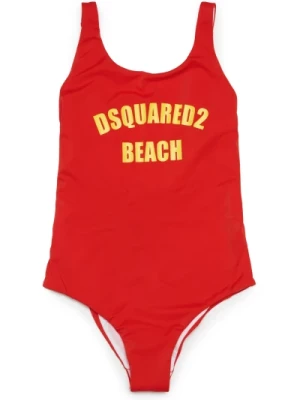 Jednoczęściowy strój kąpielowy z grafiką plażową Dsquared2
