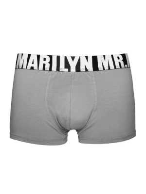 Jednokolorowe bokserki Męskie Letters Boxer Marilyn