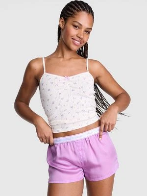 Jedwabiste szorty piżamowe o luźnym kroju Victoria's Secret
