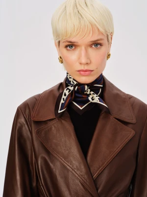 Jedwabna apaszka w geometryczne wzory TARANKO