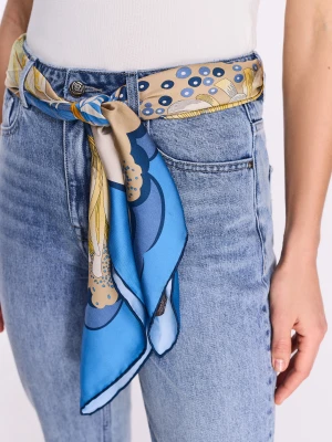 Jedwabna apaszka w kolorowy print TARANKO