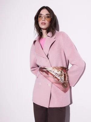 Jedwabna apaszka w odcieniach różu TARANKO