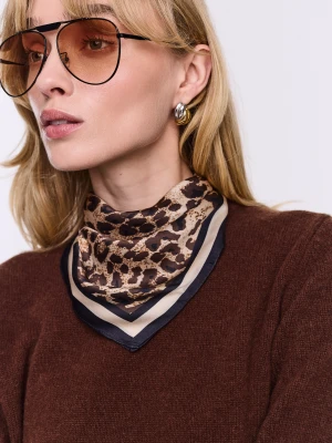 Jedwabna apaszka w zwierzęcy wzór TARANKO