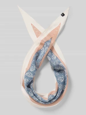 Jedwabna chusta z detal z logo Fraas