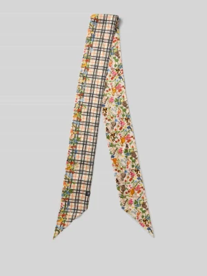 Jedwabna chusta z kwiatowym wzorem na całej powierzchni Fraas