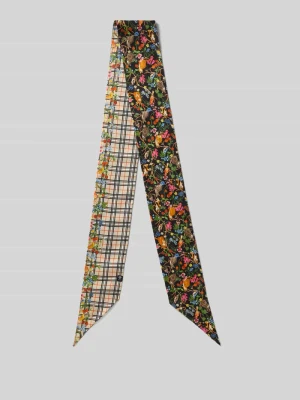 Jedwabna chusta z kwiatowym wzorem na całej powierzchni Fraas